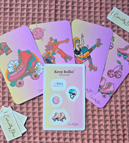 Keep Rollin' Mini Prints & Stickers